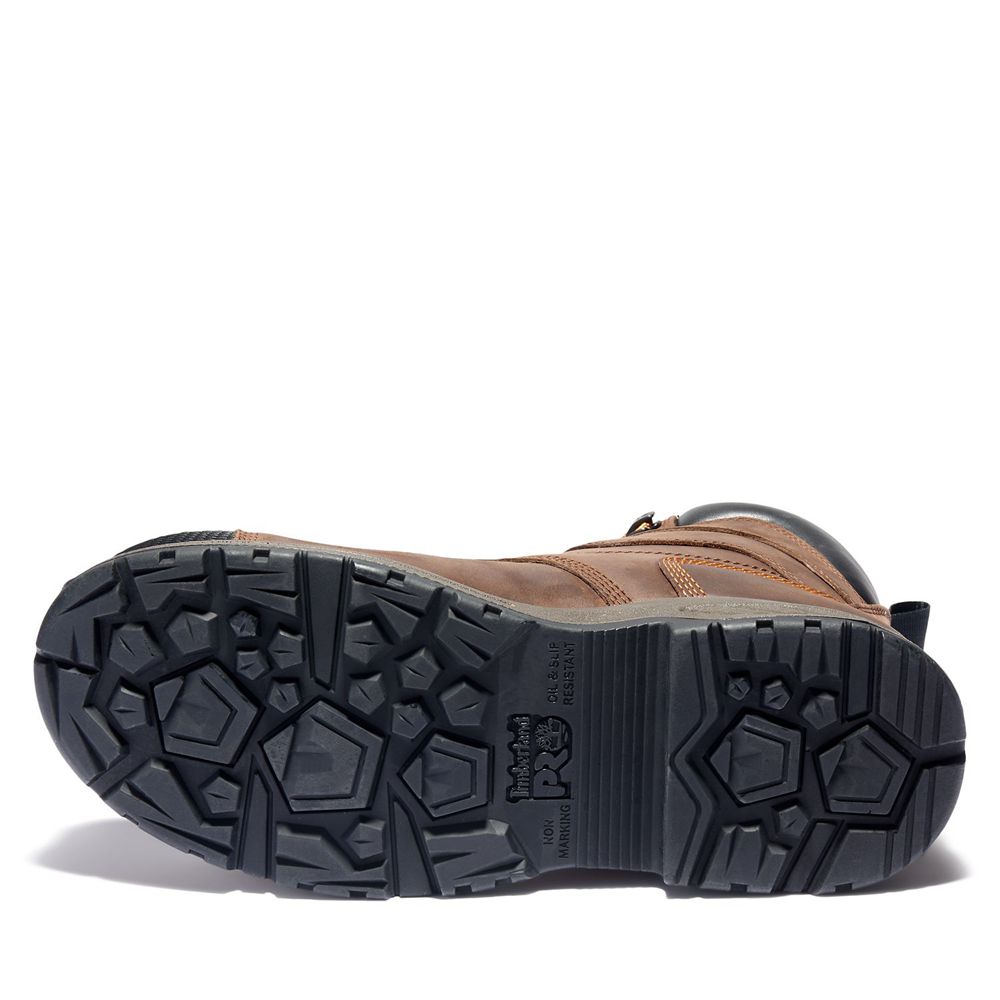 Bocanci De Muncă Timberland Barbati Maro/Negrii - Pro® Helix Hd 8\" Comp Toe - Romania - DLOJSC923